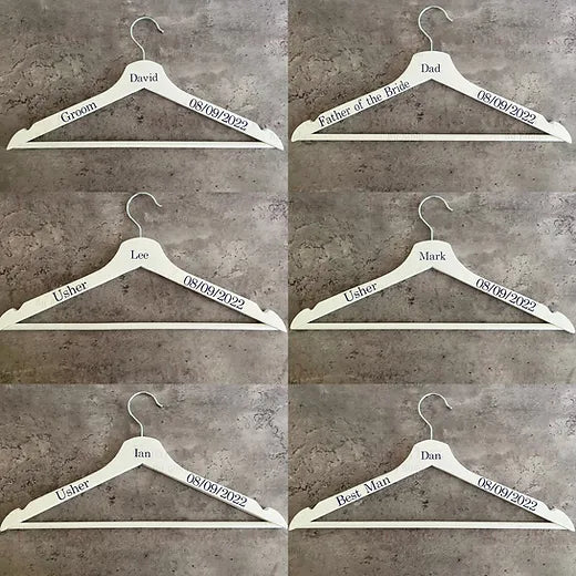 Personalised White Coat Hanger