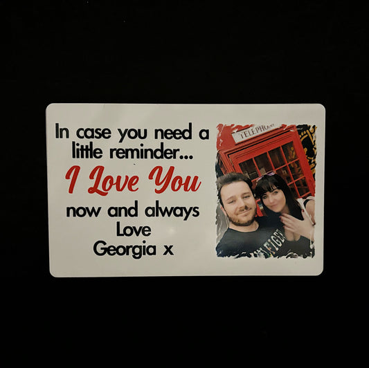 Personalised Metal Wallet / Purse Card