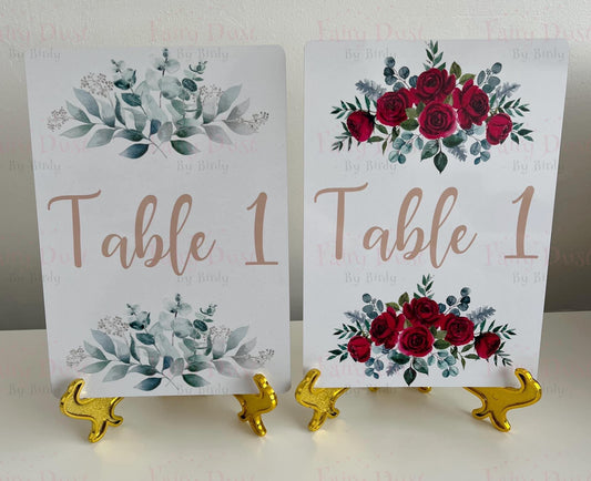 Wedding / Event Table Signs