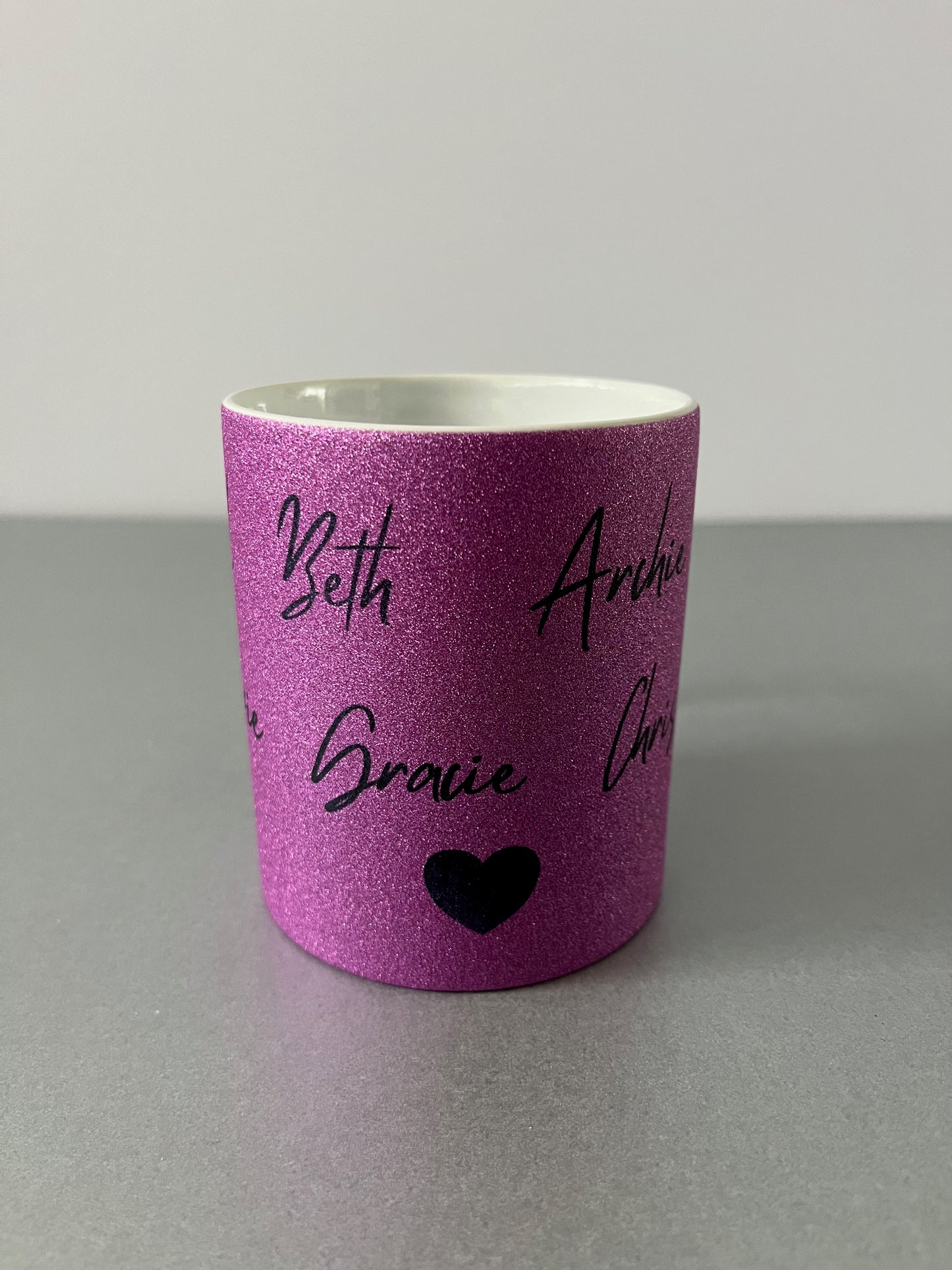 Personalised Glitter Mug